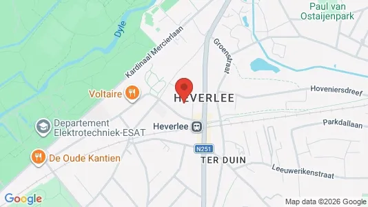 Apartments for rent i Leuven - kort over placeringen
