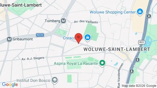 Apartments for rent i Brussels Sint-Lambrechts-Woluwe - kort over placeringen