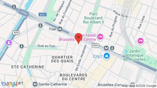 Apartments for rent i Stad Brussel - kort over placeringen