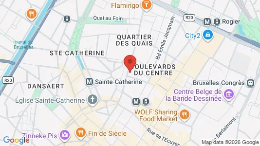 Apartments for rent i Stad Brussel - kort over placeringen