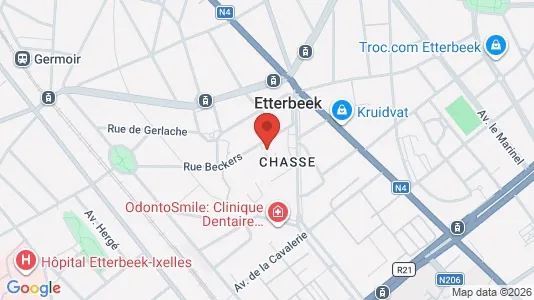 Apartments for rent i Brussels Etterbeek - kort over placeringen