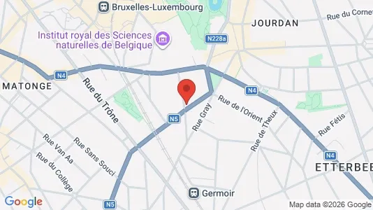 Apartments for rent i Brussels Elsene - kort over placeringen