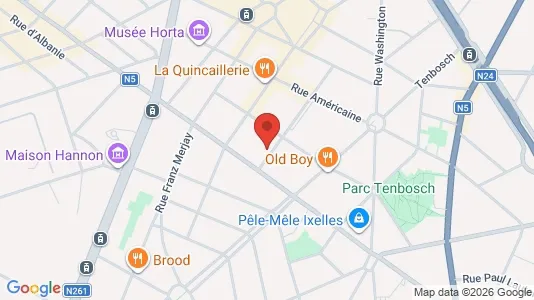Apartments for rent i Brussels Elsene - kort over placeringen