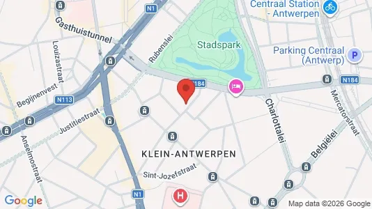 Apartments for rent i Stad Antwerp - kort over placeringen
