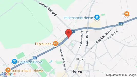 Apartments for rent i Herve - kort over placeringen