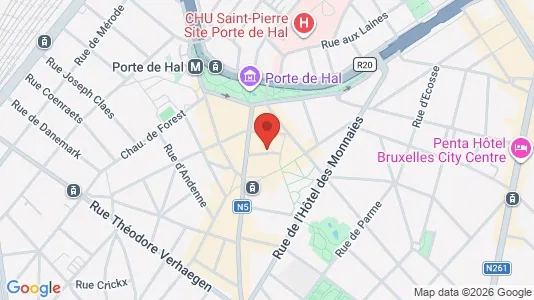 Apartments for rent i Brussels Sint-Gillis - kort over placeringen