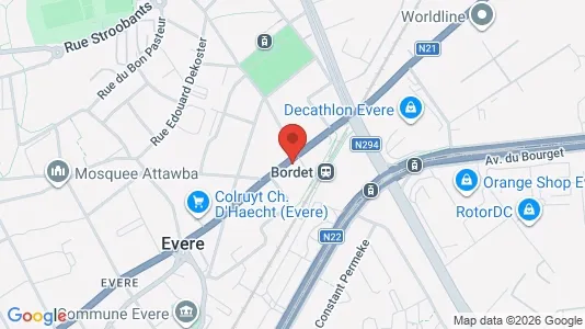 Apartments for rent i Brussels Evere - kort over placeringen