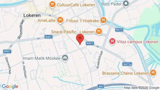 Apartments for rent i Lokeren - kort over placeringen