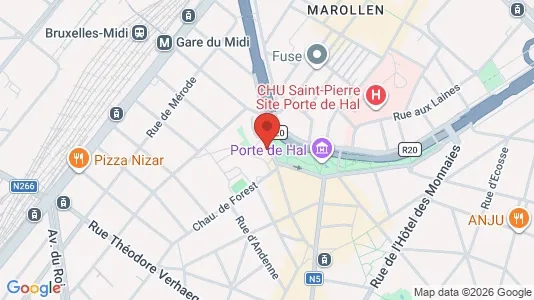 Apartments for rent i Brussels Sint-Gillis - kort over placeringen
