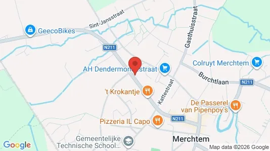Apartments for rent i Merchtem - kort over placeringen