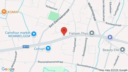 Apartments for rent i Wommelgem - kort over placeringen