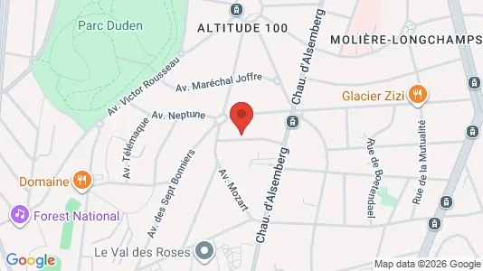 Apartments for rent i Brussels Ukkel - kort over placeringen
