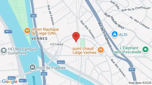 Apartments for rent i Luik - kort over placeringen