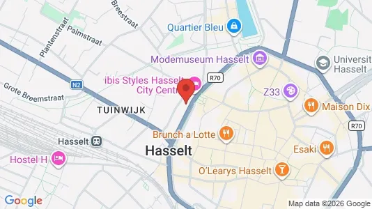 Apartments for rent i Hasselt - kort over placeringen
