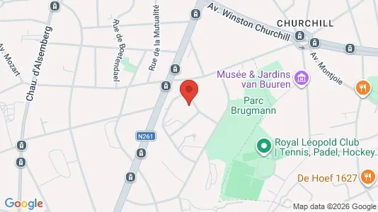 Apartments for rent i Brussels Ukkel - kort over placeringen