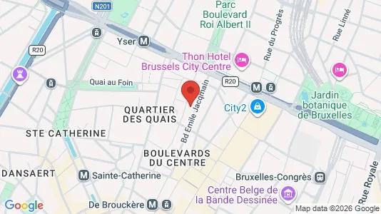Apartments for rent i Stad Brussel - kort over placeringen