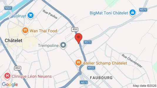 Apartments for rent i Châtelet - kort over placeringen