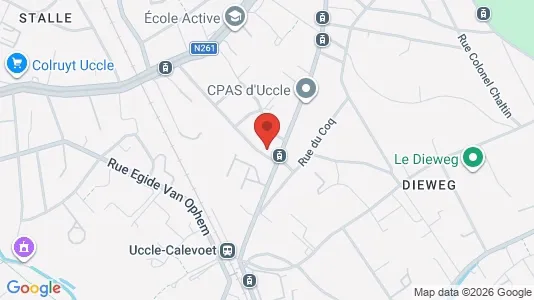Apartments for rent i Brussels Ukkel - kort over placeringen