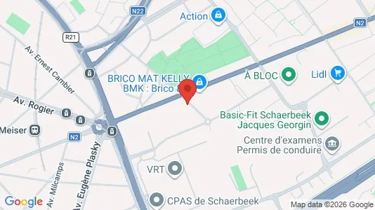 Apartments for rent i Brussels Schaarbeek - kort over placeringen