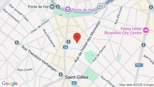 Apartments for rent i Brussels Sint-Gillis - kort over placeringen