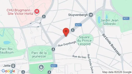 Apartments for rent i Brussels Jette - kort over placeringen