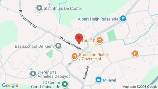 Apartments for rent i Ruiselede - kort over placeringen