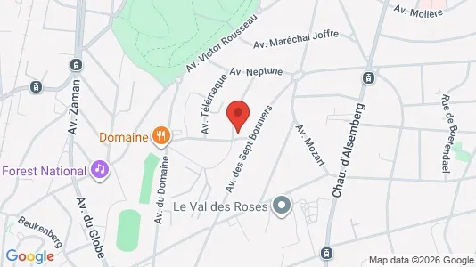 Apartments for rent i Brussels Vorst - kort over placeringen