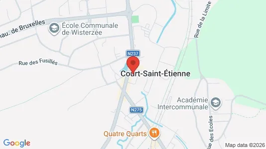 Apartments for rent i Court-Saint-Étienne - kort over placeringen