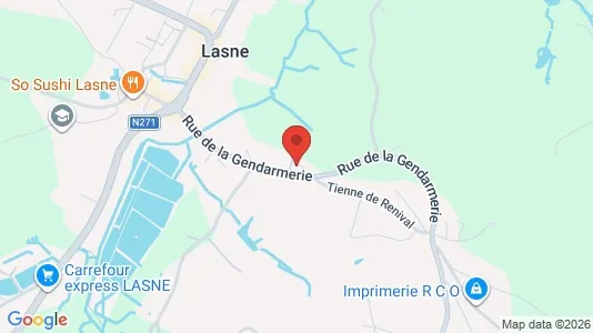 Apartments for rent i Lasne - kort over placeringen