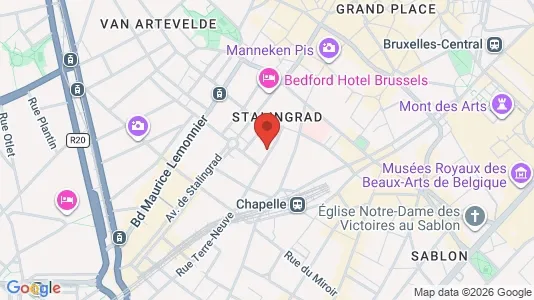 Apartments for rent i Stad Brussel - kort over placeringen