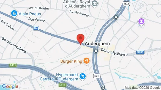 Apartments for rent i Brussels Oudergem - kort over placeringen