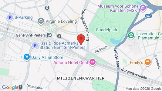 Apartments for rent i Stad Gent - kort over placeringen