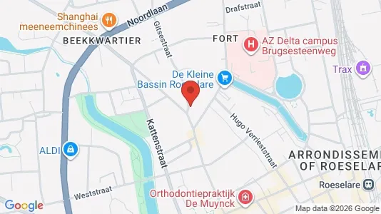 Apartments for rent i Roeselare - kort over placeringen