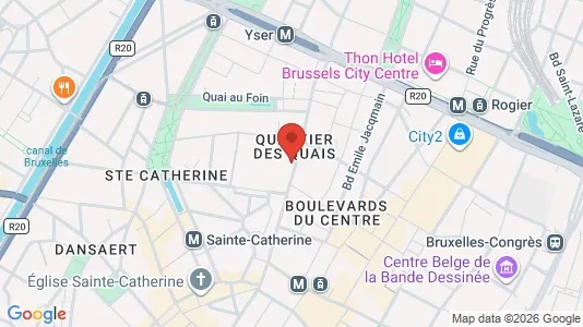 Apartments for rent i Stad Brussel - kort over placeringen