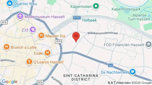 Apartments for rent i Hasselt - kort over placeringen