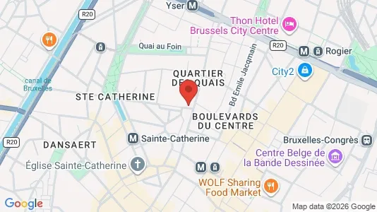 Apartments for rent i Stad Brussel - kort over placeringen