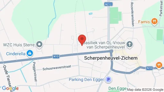 Apartments for rent i Scherpenheuvel-Zichem - kort over placeringen