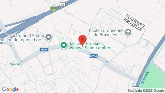 Apartments for rent i Brussels Sint-Lambrechts-Woluwe - kort over placeringen