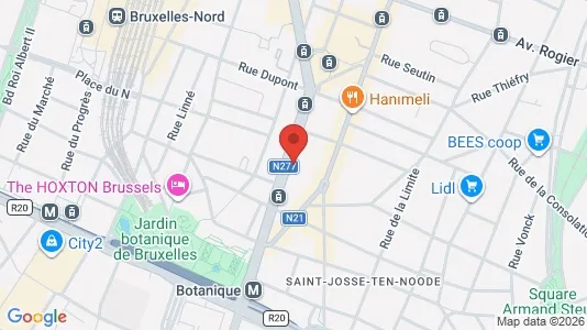 Apartments for rent i Brussels Sint-Joost-ten-Node - kort over placeringen