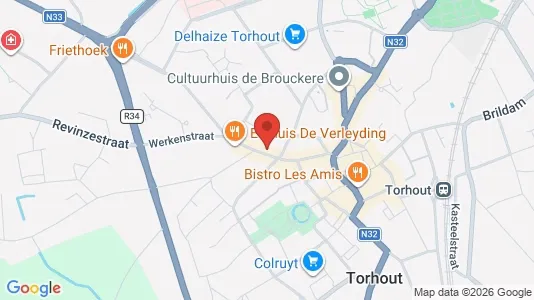 Apartments for rent i Torhout - kort over placeringen
