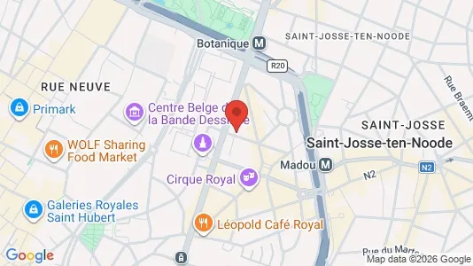 Apartments for rent i Stad Brussel - kort over placeringen