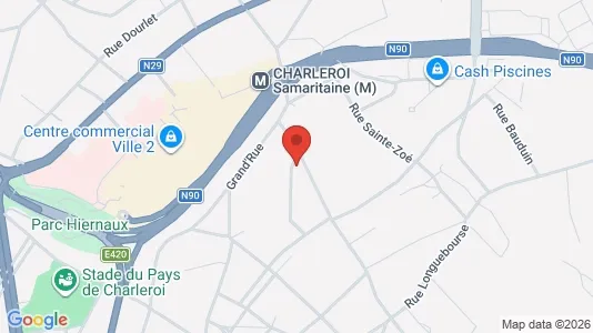 Apartments for rent i Charleroi - kort over placeringen