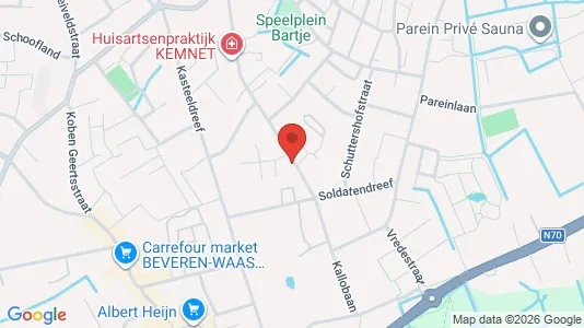 Apartments for rent i Beveren - kort over placeringen