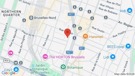 Apartments for rent i Brussels Schaarbeek - kort over placeringen