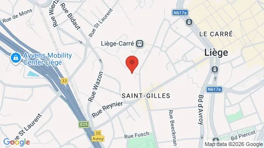 Apartments for rent i Luik - kort over placeringen