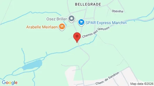 Apartments for rent i Marchin - kort over placeringen