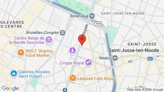 Apartments for rent i Stad Brussel - kort over placeringen