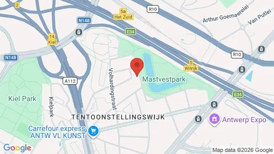 Apartments for rent i Stad Antwerp - kort over placeringen