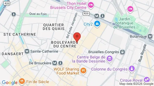 Apartments for rent i Stad Brussel - kort over placeringen