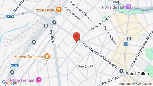 Apartments for rent i Brussels Sint-Gillis - kort over placeringen